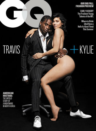 Kylie Jenner and Travis Scott GQ cover
