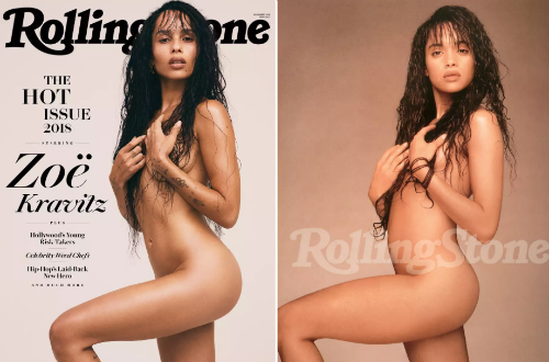 Zoe Kravitz Naked Rolling Stone Cover