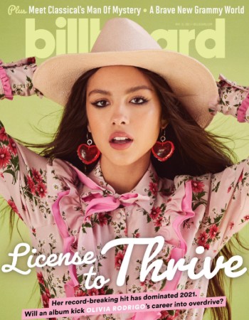 Olivia Rodrigo on the cover of Billboard Magazine