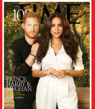 Meghan Markle and Prince Harry on the cover of Time