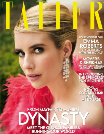 Emma Roberts on the cover of Tatler