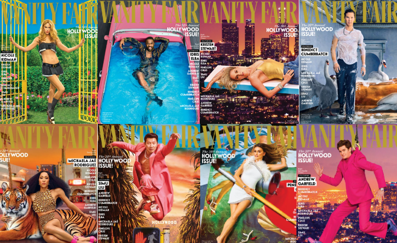 vanity fair hollywood issue - 8 covers