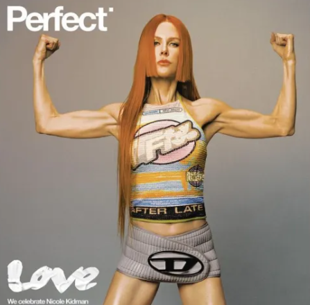 nicole kidman shows off her muscles on the cover of Perfect magazine