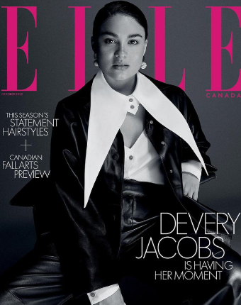 Devery Jacobs on the cover of Elle